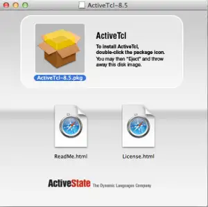 ActiveTcl installation dialog